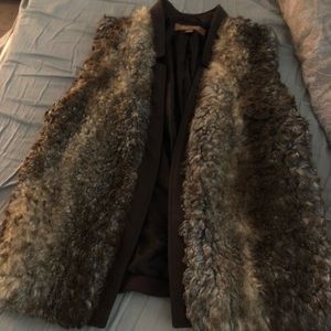 Faux fur vest